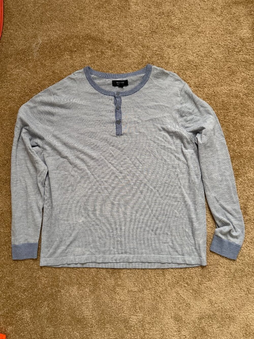 Nordstrom lightweight blue-gray long sleeve henley